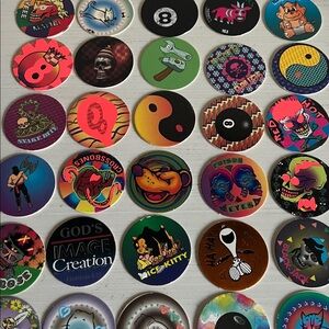 1990’s set of 99 pogs and three slammers